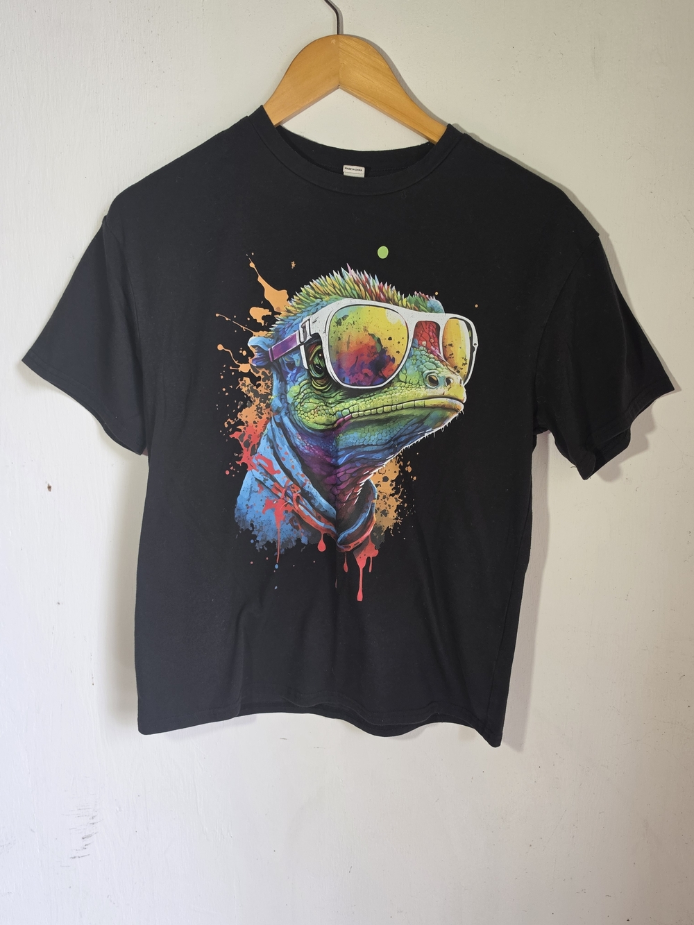 SHEIN Teen Chameleon Sunglasses Graphic Tee 14Y